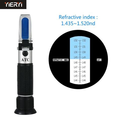 handheld refractometer refractive index|how to read refractive index.